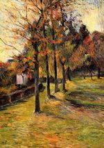 Tree linen road, Rouen 1885